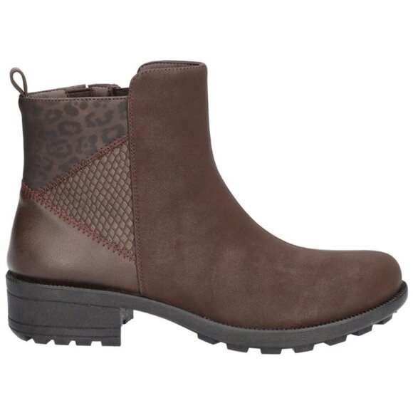 Easy Street MYSTERY Women's Ankle Boots Lug Sole Booties Brown Size 8.5 - Picture 2 of 8